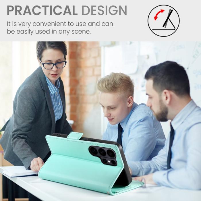 OEM - Samsung Galaxy S26 Ultra Fodral PU Läder - Mintgrön