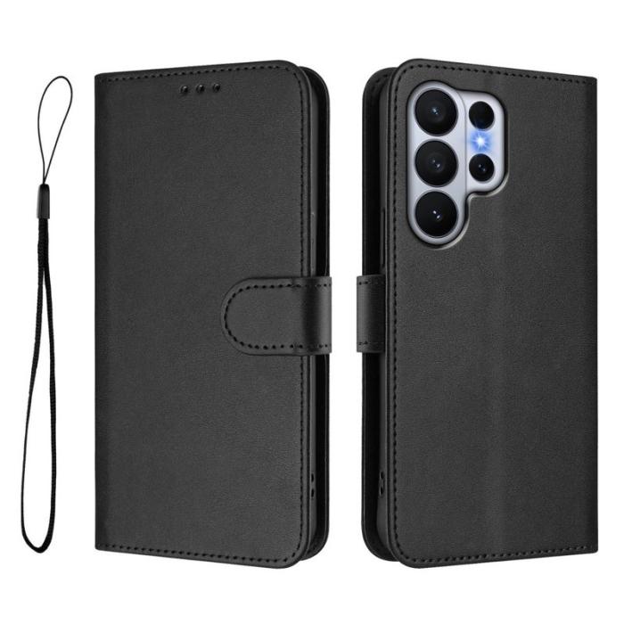 OEM - Samsung Galaxy S26 Ultra Fodral RFID Skydd Äkta Läder - Svart