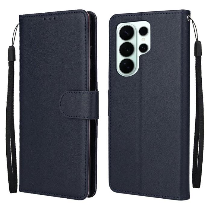 OEM - Samsung Galaxy S26 Ultra Fodral Ställ PU Läder - Blå