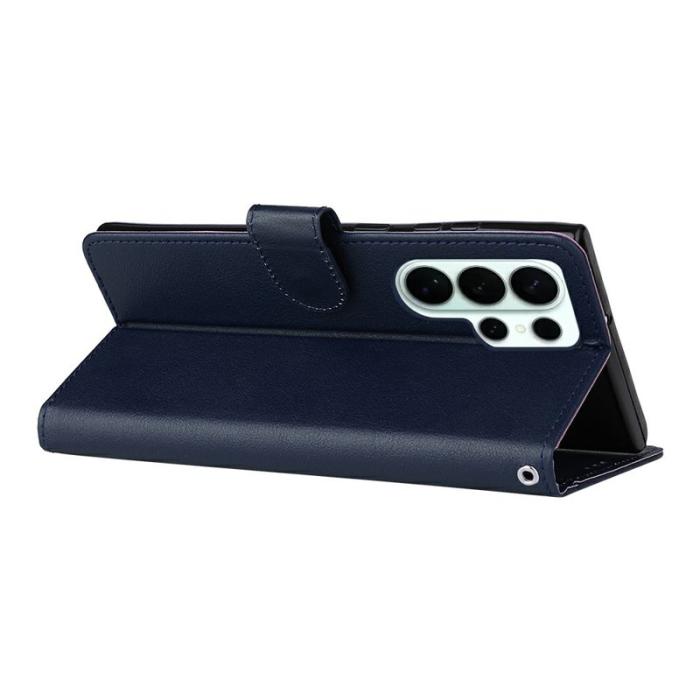 OEM - Samsung Galaxy S26 Ultra Fodral Ställ PU Läder - Blå