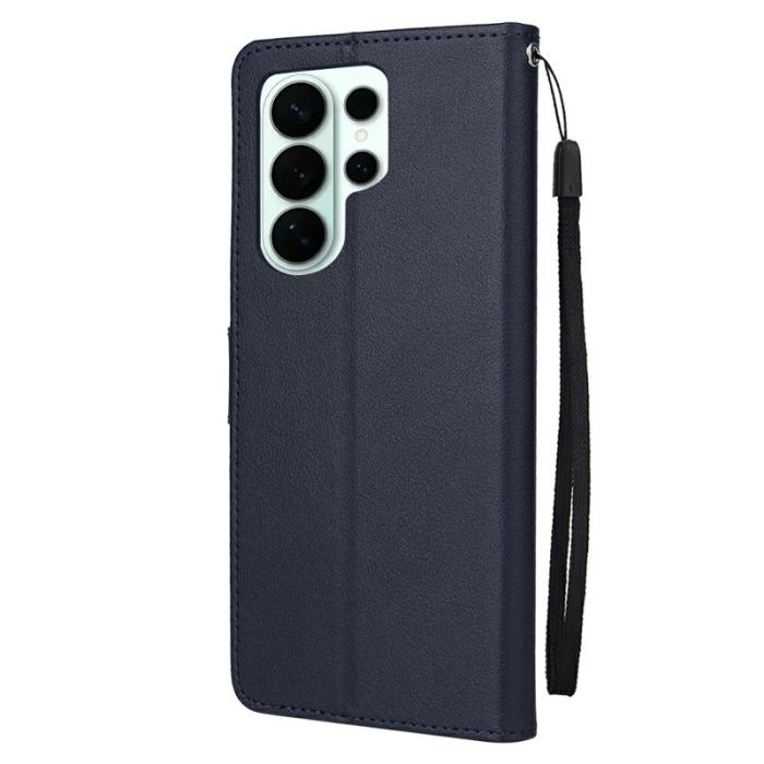 OEM - Samsung Galaxy S26 Ultra Fodral Ställ PU Läder - Blå