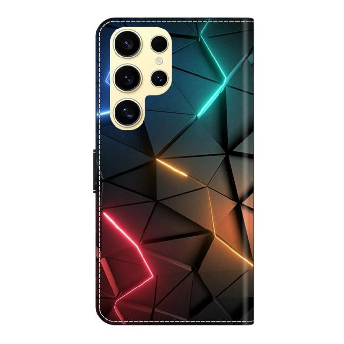 OEM - Samsung Galaxy S26 Ultra Fodral Ställning Konstläder - Ljus Sprickor