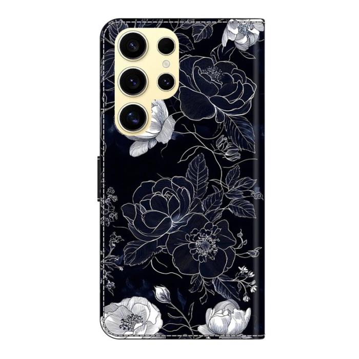 OEM - Samsung Galaxy S26 Ultra Fodral Ställning Mönstertryck Konstläder - Blommor