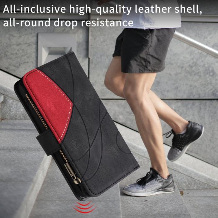 OEM - Samsung Galaxy S26 Ultra Mobilskal KonstLäder Med Rem Dragkedja - Svart