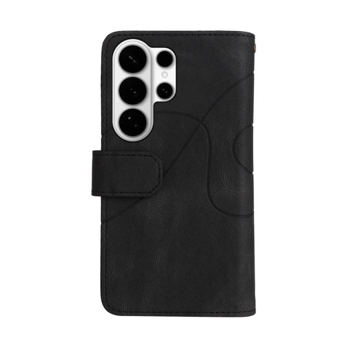 OEM - Samsung Galaxy S26 Ultra Mobilskal KonstLäder Med Rem Dragkedja - Svart