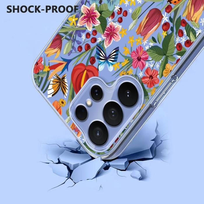 OEM - Samsung Galaxy S26 Ultra Skal Blommönster TPU - Liljor