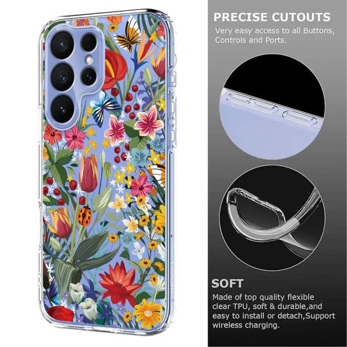 OEM - Samsung Galaxy S26 Ultra Skal Blommönster TPU - Liljor
