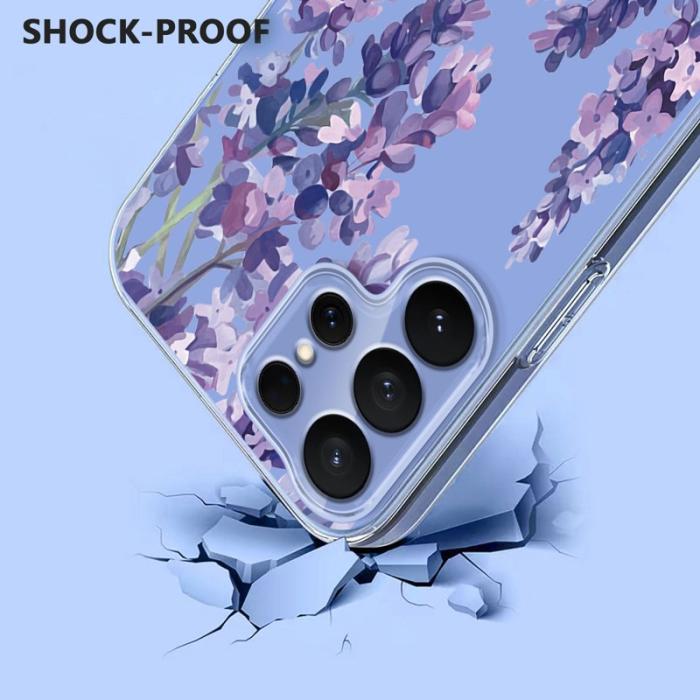 OEM - Samsung Galaxy S26 Ultra Skal Blommönster TPU - Wisteria