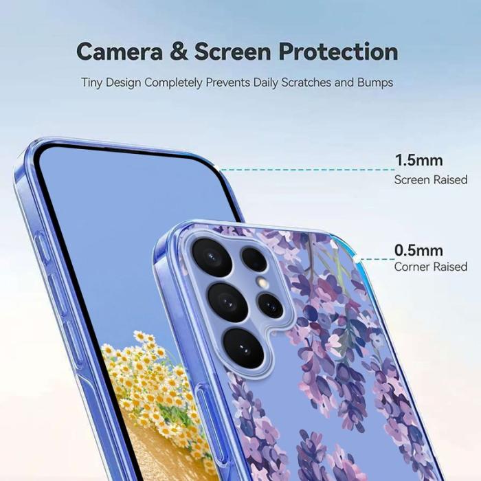 OEM - Samsung Galaxy S26 Ultra Skal Blommönster TPU - Wisteria