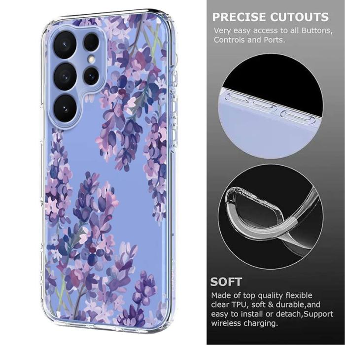 OEM - Samsung Galaxy S26 Ultra Skal Blommönster TPU - Wisteria