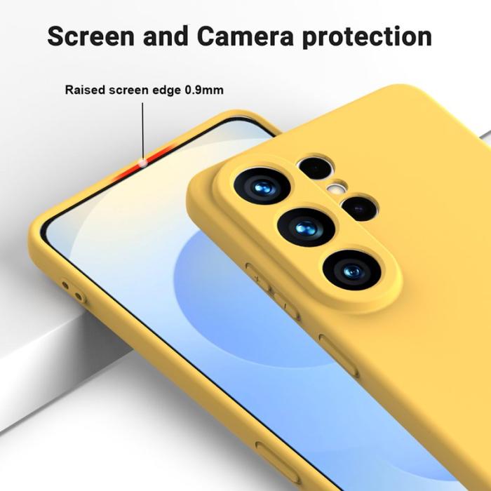 OEM - Samsung Galaxy S26 Ultra Mobilskal Flytande Silikon - Gul