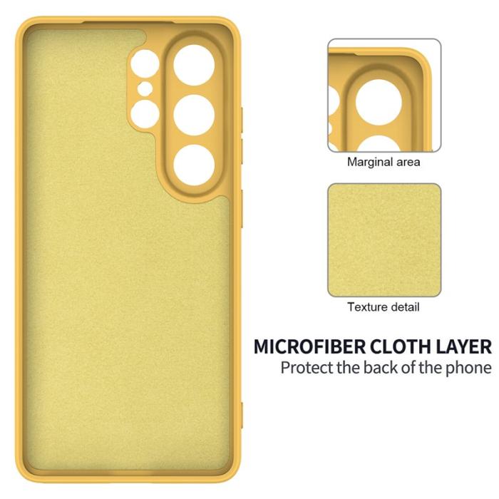 OEM - Samsung Galaxy S26 Ultra Mobilskal Flytande Silikon - Gul