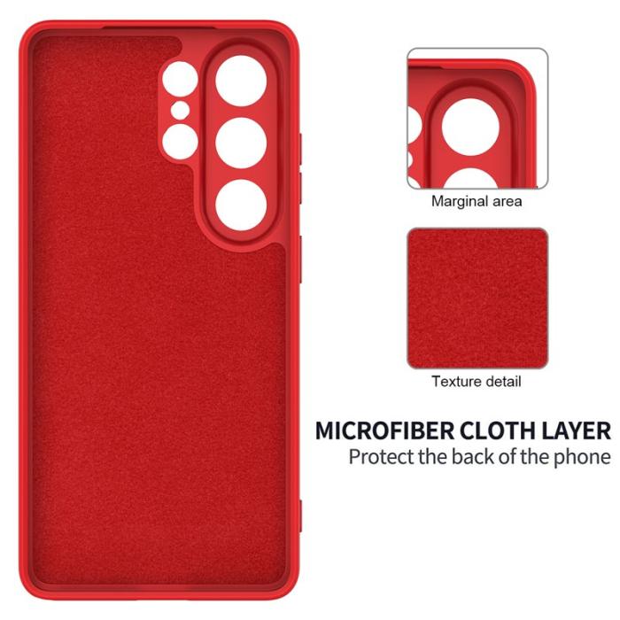 OEM - Samsung Galaxy S26 Ultra Mobilskal Flytande Silikon - Röd