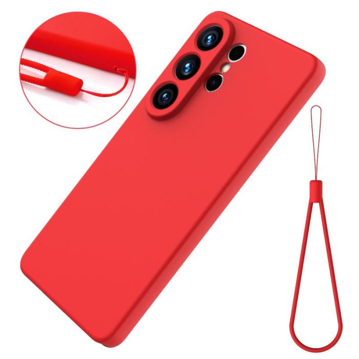 OEM - Samsung Galaxy S26 Ultra Mobilskal Flytande Silikon - Röd