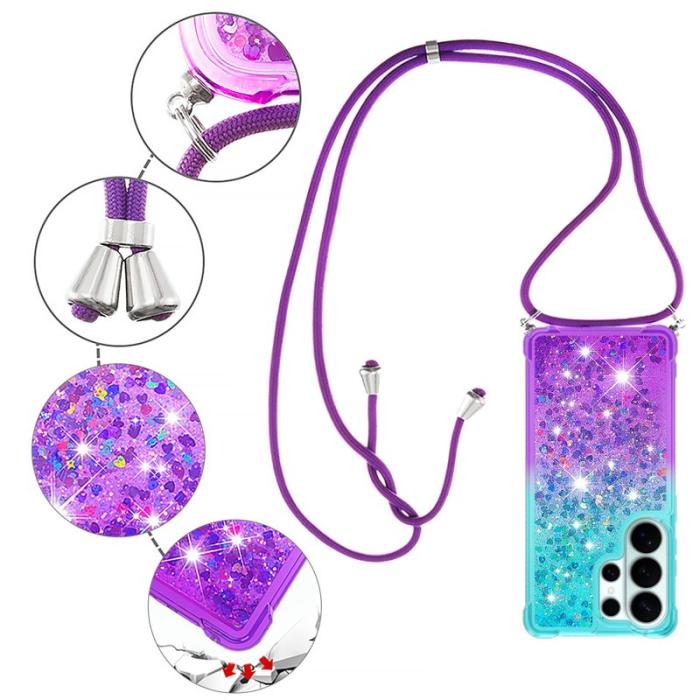 OEM - Samsung Galaxy S26 Ultra Skal Gradient Quicksand TPU - Ljusblå/Lila