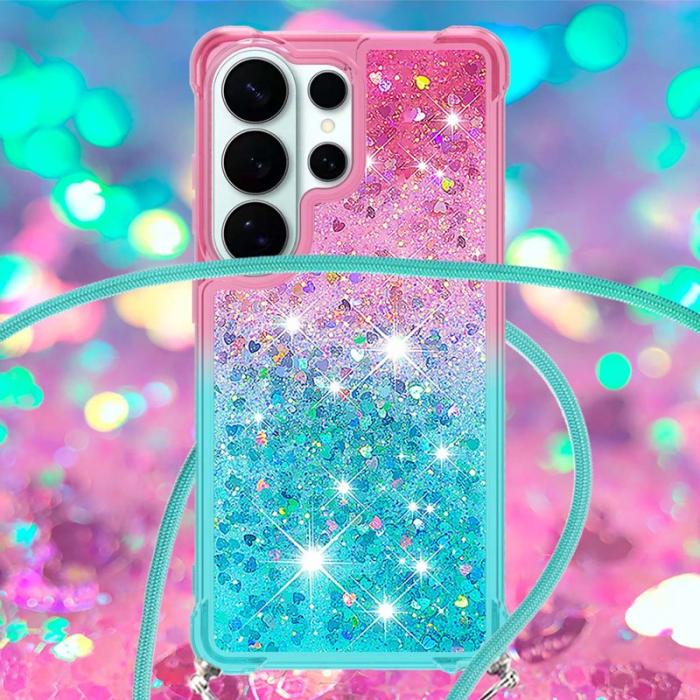 OEM - Samsung Galaxy S26 Ultra Skal Gradient Quicksand TPU - Rosa/Ljusblå