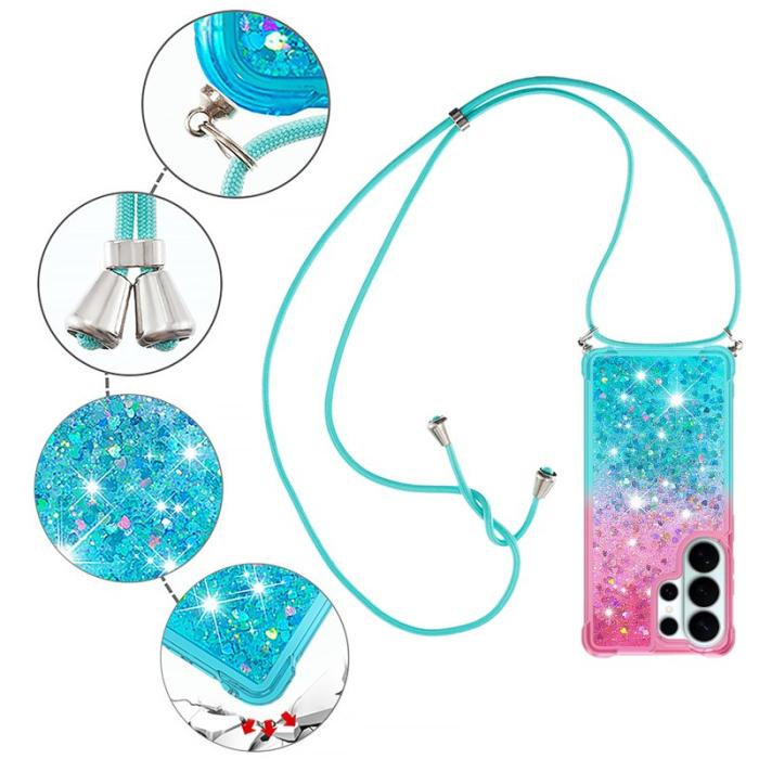 OEM - Samsung Galaxy S26 Ultra Skal Gradient Quicksand TPU - Rosa/Ljusblå