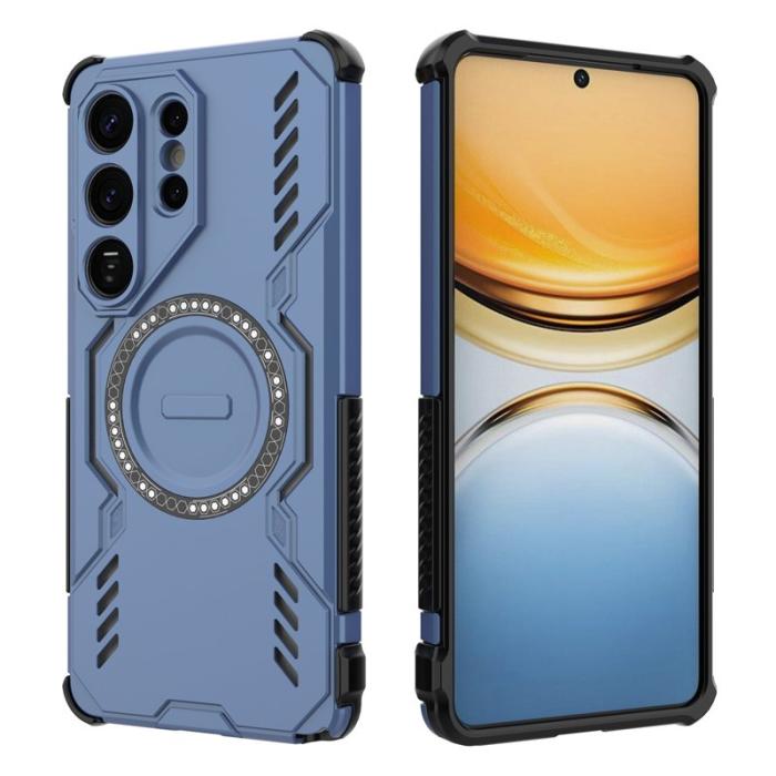 OEM - Samsung Galaxy S26 Ultra Skal Magnetiskt Butterfly Armor PC + TPU - Blå