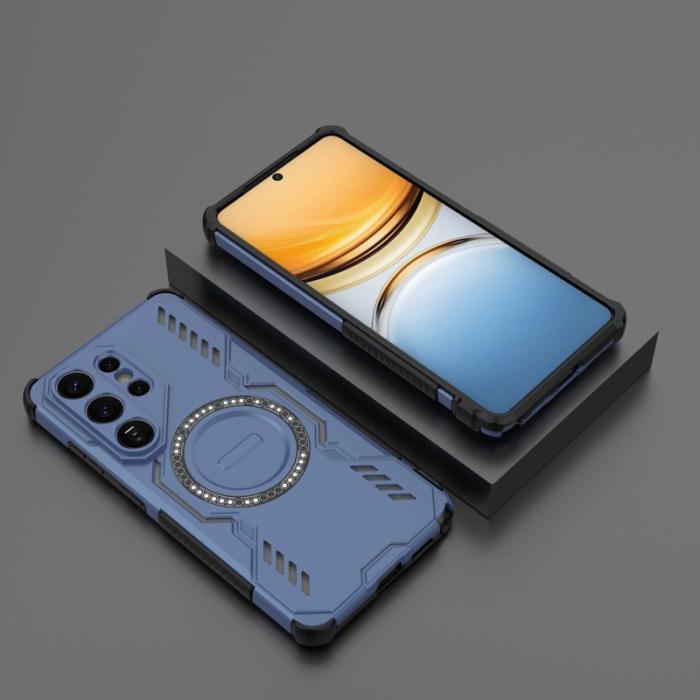 OEM - Samsung Galaxy S26 Ultra Skal Magnetiskt Butterfly Armor PC + TPU - Blå