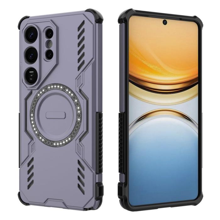 OEM - Samsung Galaxy S26 Ultra Skal Magnetiskt Butterfly Armor PC + TPU - Lila