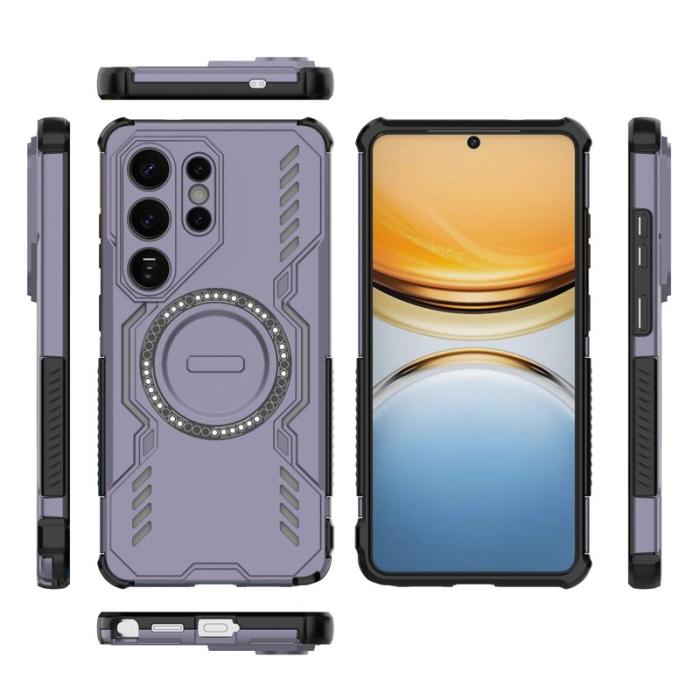 OEM - Samsung Galaxy S26 Ultra Skal Magnetiskt Butterfly Armor PC + TPU - Lila