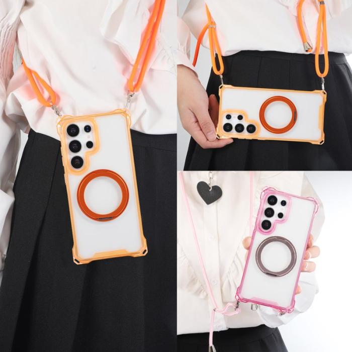 OEM - Samsung Galaxy S26 Ultra Skal Magnetiskt Ring Ställ TPU + PC - Lila