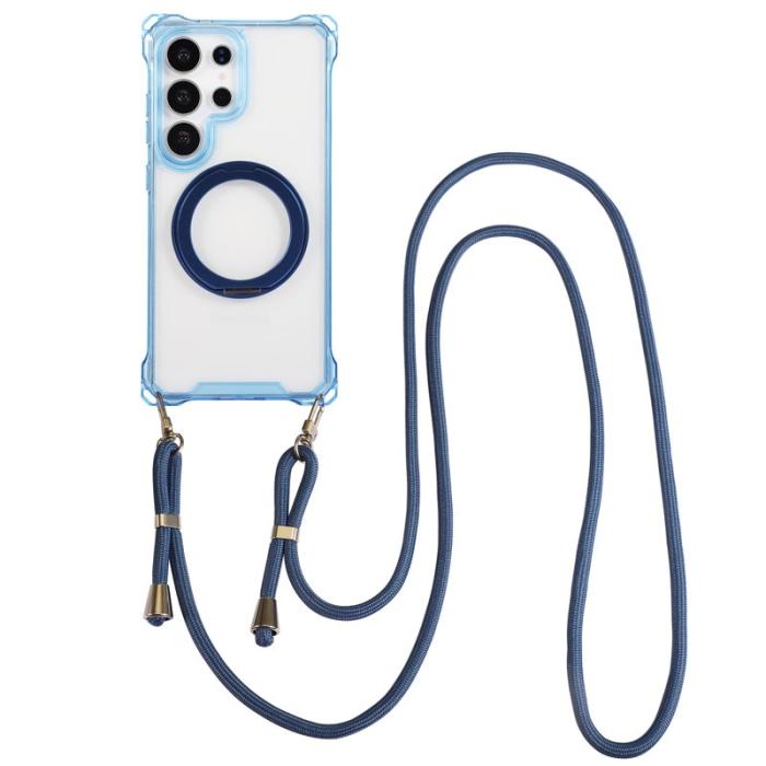 OEM - Samsung Galaxy S26 Ultra Skal Magnetiskt Ställ TPU + PC - Blå