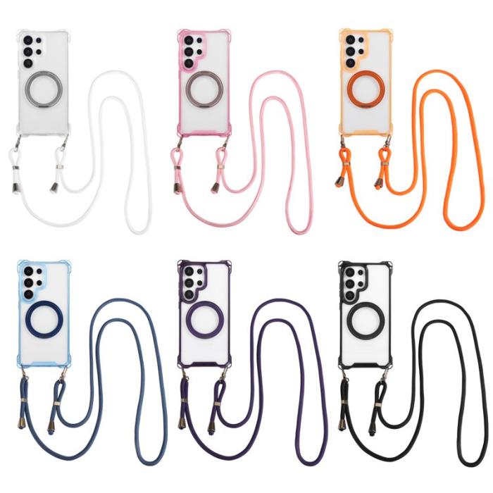 OEM - Samsung Galaxy S26 Ultra Skal Magnetiskt Ställ TPU + PC - Orange