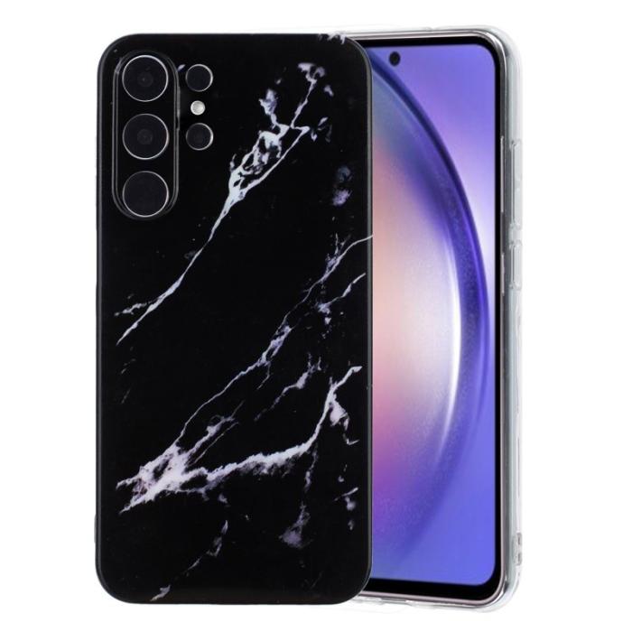 OEM - Samsung Galaxy S26 Ultra Mobilskal Marmor Mönster TPU - Svart