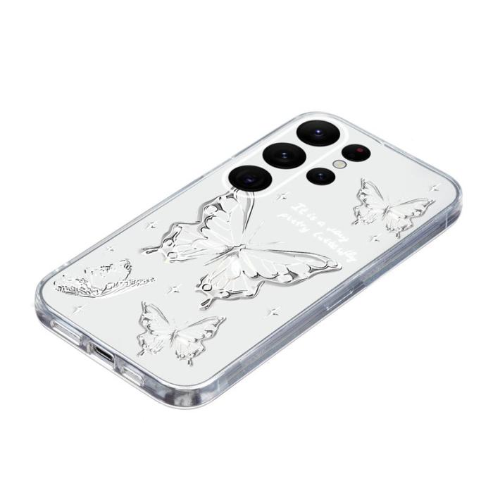 OEM - Samsung Galaxy S26 Ultra Mobilskal Mjuk TPU Mönstertryck - Fjäril
