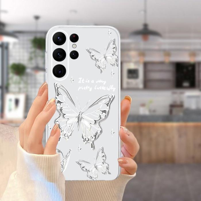 OEM - Samsung Galaxy S26 Ultra Mobilskal Mjuk TPU Mönstertryck - Fjäril