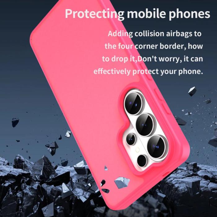 OEM - Samsung Galaxy S26 Ultra Mobilskal Plast Anti Drop Matt - Rosa