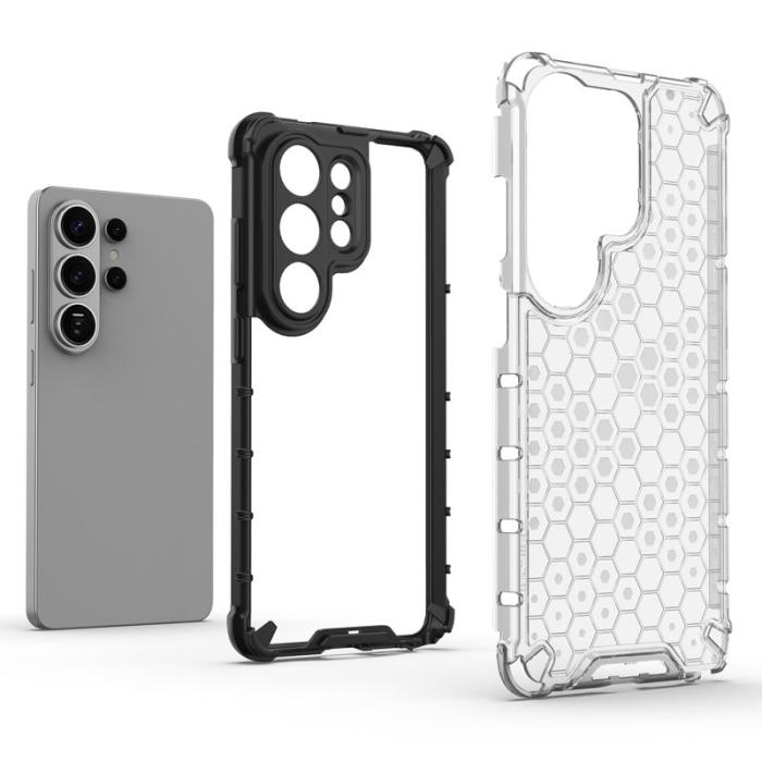 OEM - Samsung Galaxy S26 Ultra Mobilskal Plast Honeycomb Form - Grå