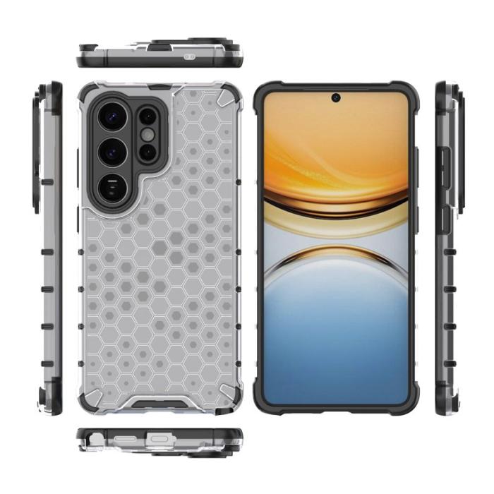 OEM - Samsung Galaxy S26 Ultra Mobilskal Plast Honeycomb Form - Grå