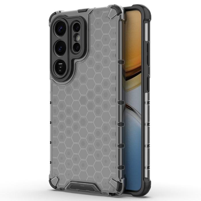 OEM - Samsung Galaxy S26 Ultra Mobilskal Plast Honeycomb Form - Svart