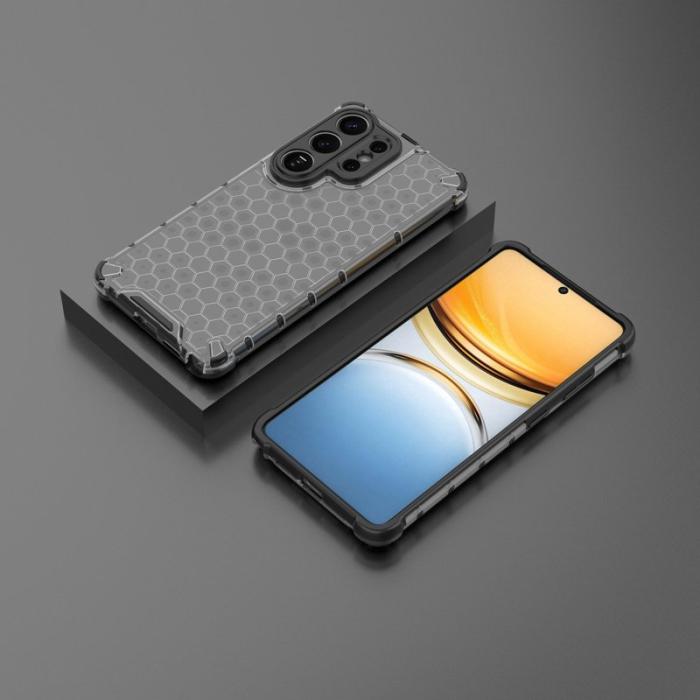 OEM - Samsung Galaxy S26 Ultra Mobilskal Plast Honeycomb Form - Svart