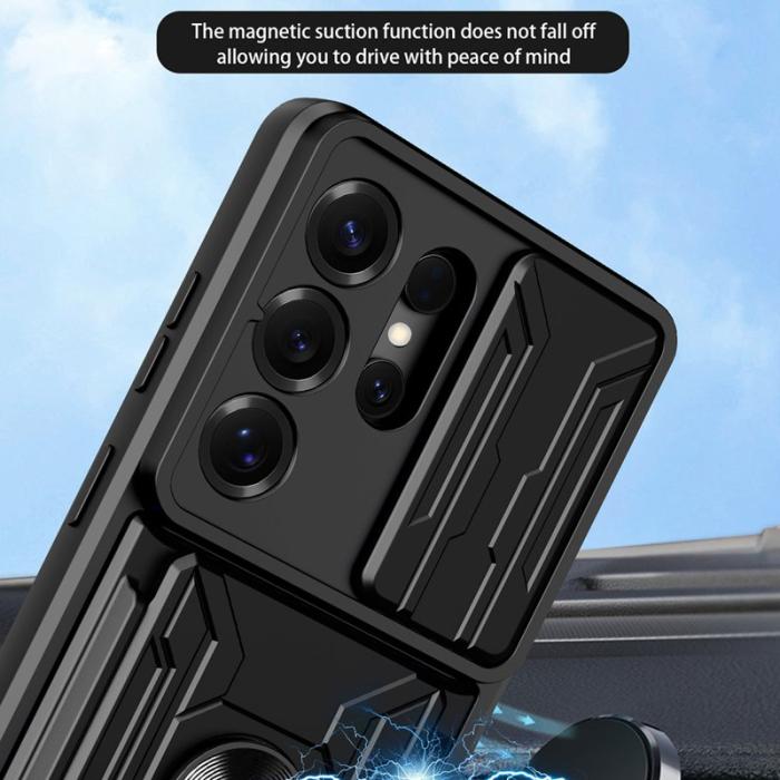 OEM - Samsung Galaxy S26 Ultra Skal Plast Kickstand Bakfodral - Safir