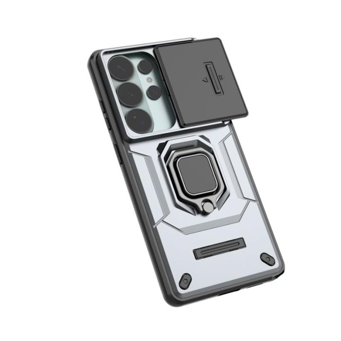 OEM - Samsung Galaxy S26 Ultra Mobilskal Plast Kickstand Skydd - Grå