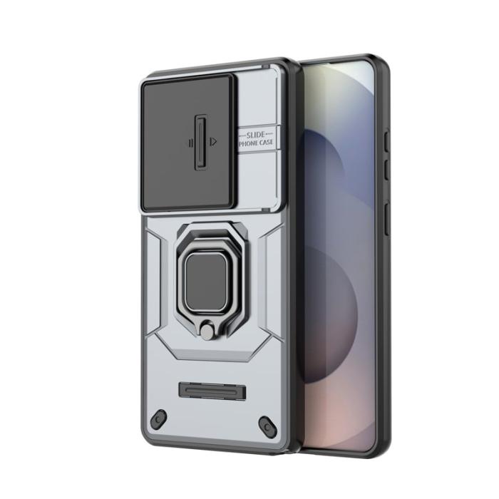 OEM - Samsung Galaxy S26 Ultra Mobilskal Plast Kickstand Skydd - Grå