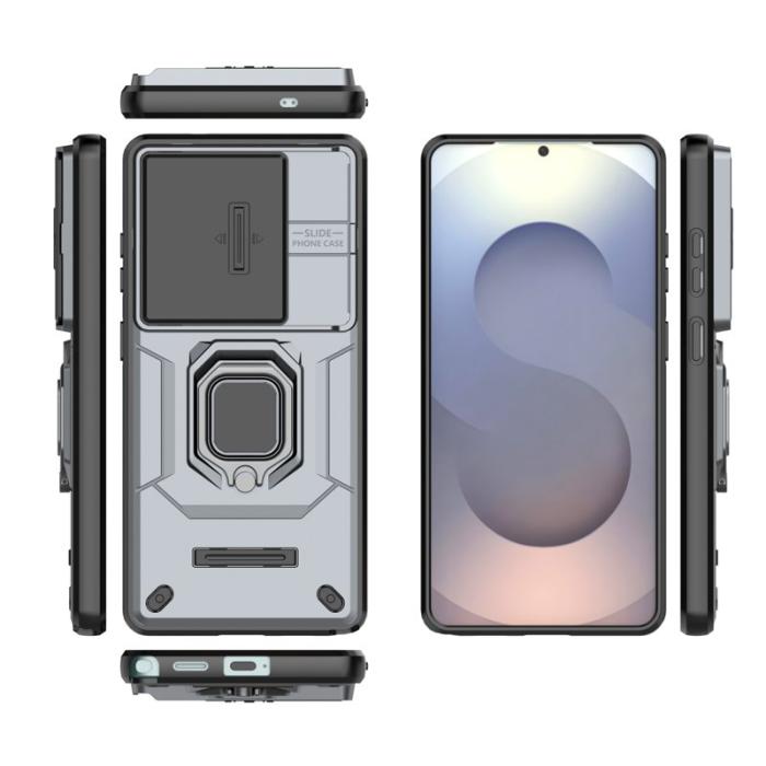 OEM - Samsung Galaxy S26 Ultra Mobilskal Plast Kickstand Skydd - Grå