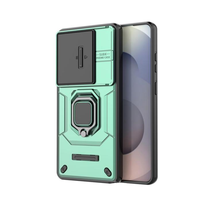 OEM - Samsung Galaxy S26 Ultra Mobilskal Plast Kickstand Skydd - Grön