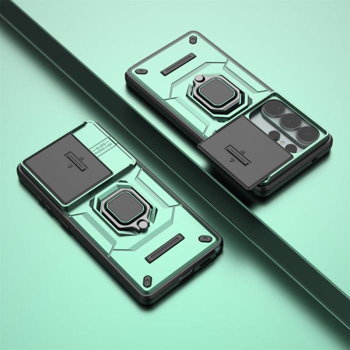 OEM - Samsung Galaxy S26 Ultra Mobilskal Plast Kickstand Skydd - Grön