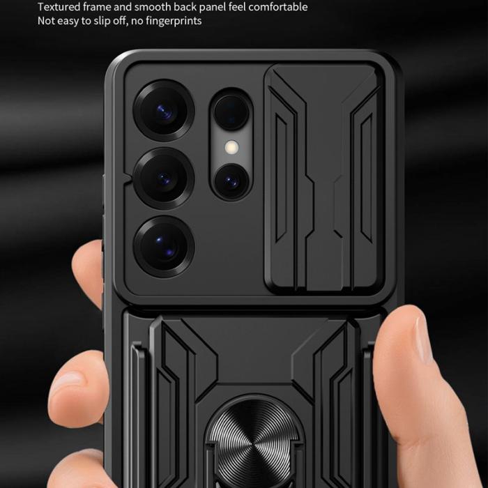 OEM - Samsung Galaxy S26 Ultra Mobilskal Plast Kickstand - Titangrå