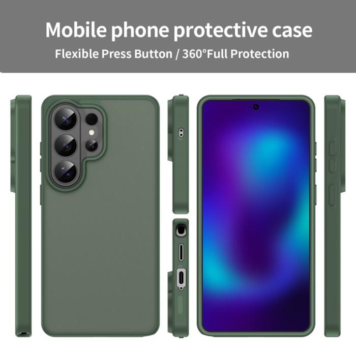 OEM - Samsung Galaxy S26 Ultra Mobilskal Plast Matt Anti Drop - Olivgrön