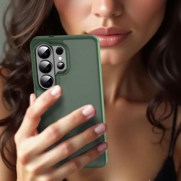 OEM - Samsung Galaxy S26 Ultra Mobilskal Plast Matt Anti Drop - Olivgrön