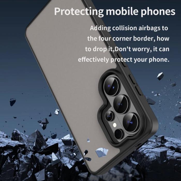 OEM - Samsung Galaxy S26 Ultra Mobilskal Plast Matt Anti-Drop - Svart