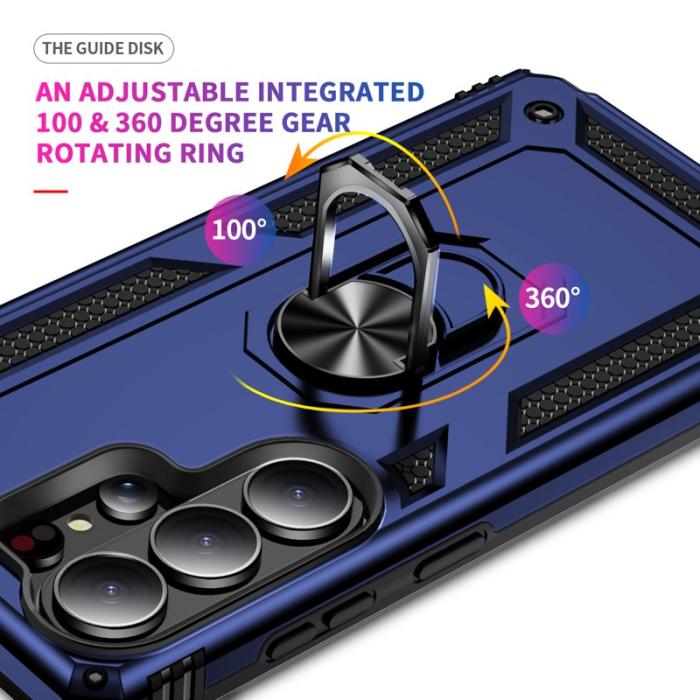 OEM - Samsung Galaxy S26 Ultra Mobilskal Plast med Ställ - Blå