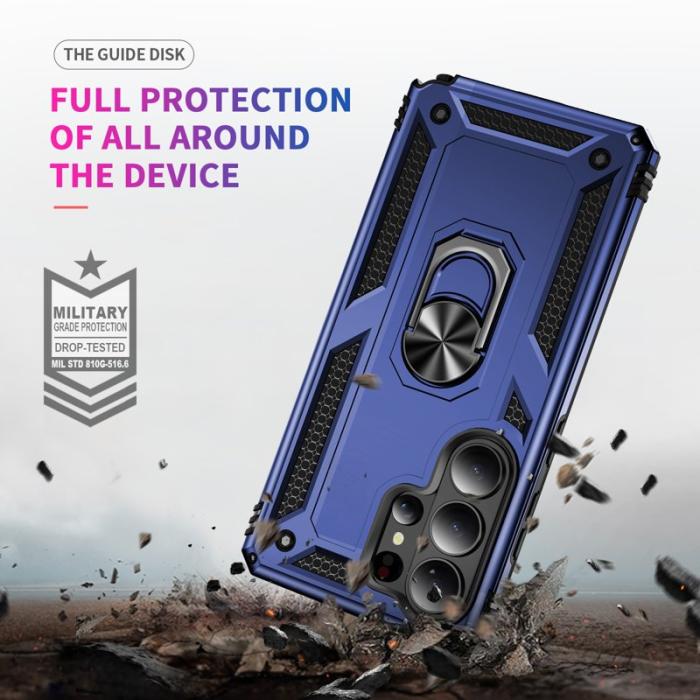 OEM - Samsung Galaxy S26 Ultra Mobilskal Plast med Ställ - Blå