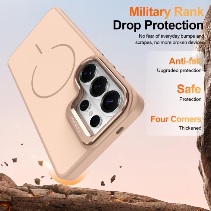 OEM - Samsung Galaxy S26 Ultra Mobilskal Plast Med Ställ - Guld