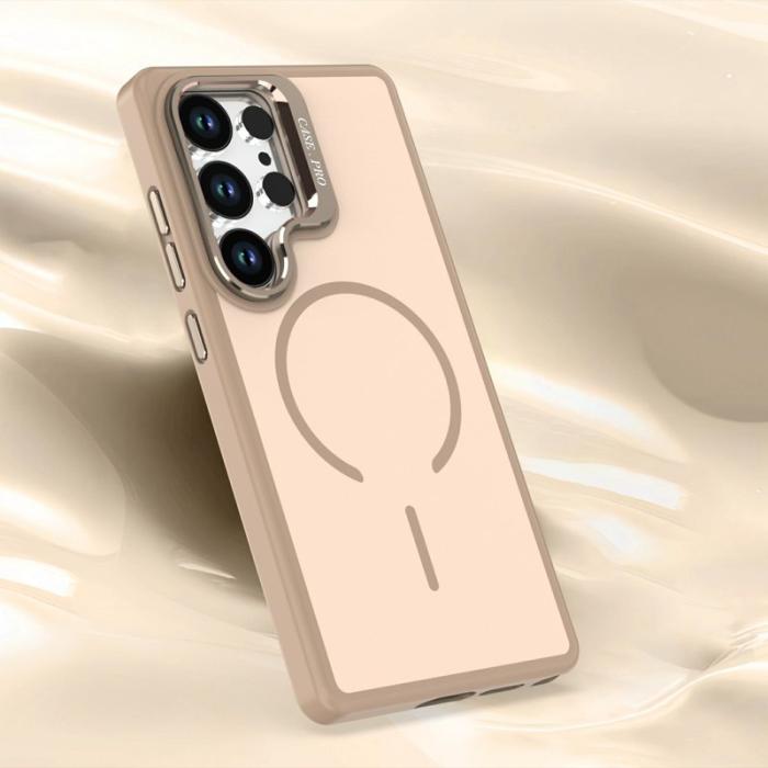 OEM - Samsung Galaxy S26 Ultra Mobilskal Plast Med Ställ - Guld